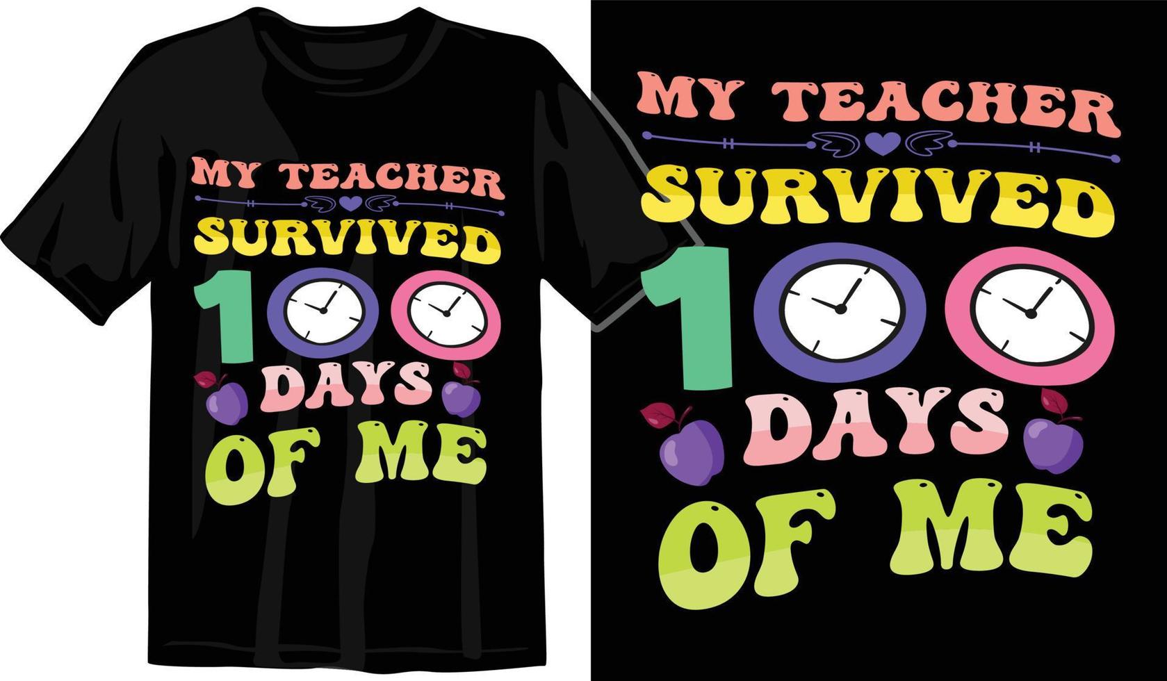 100th days of school, hundred days t shirt design, 100th days celebration t shirt vector