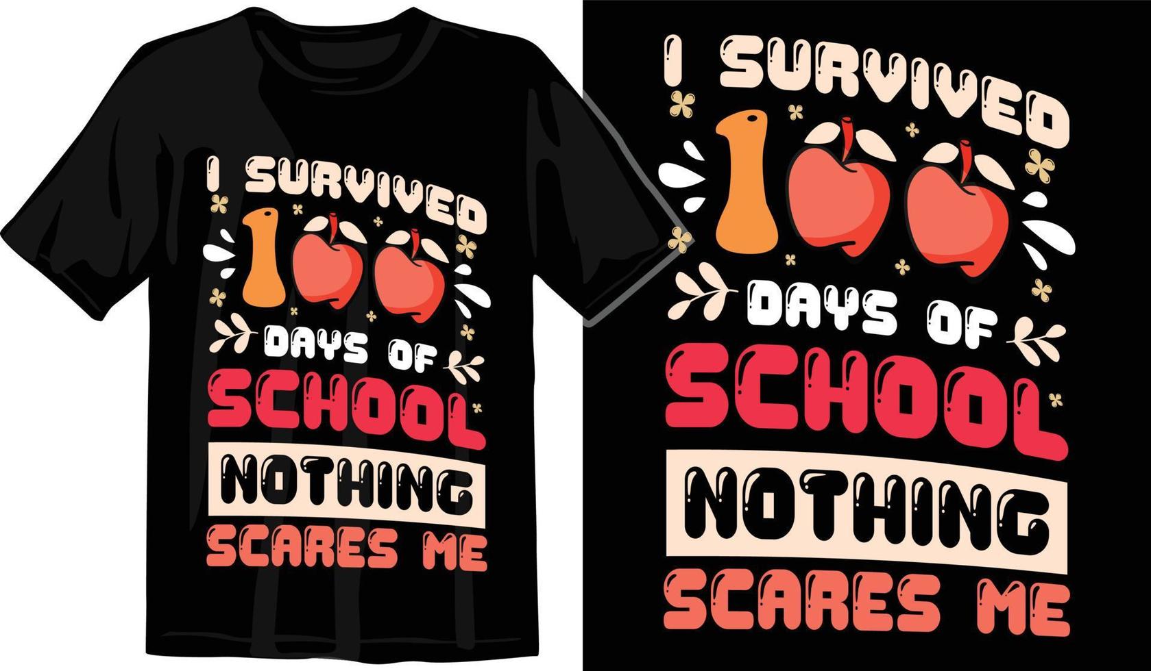 100th days of school, hundred days t shirt design, 100th days celebration t shirt vector