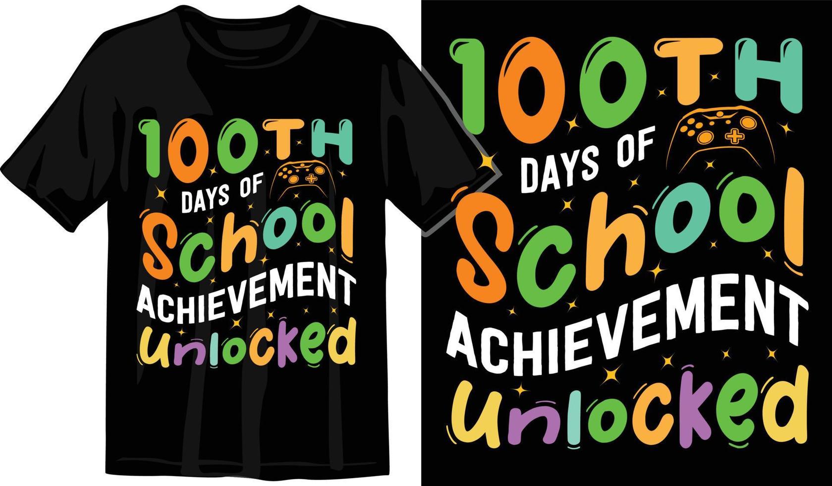 100th days of school, hundred days t shirt design, 100th days celebration t shirt vector