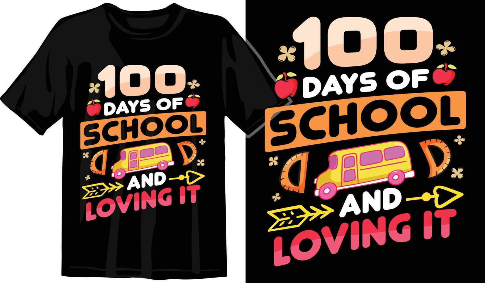 100th days of school, hundred days t shirt design, 100th days celebration t shirt vector