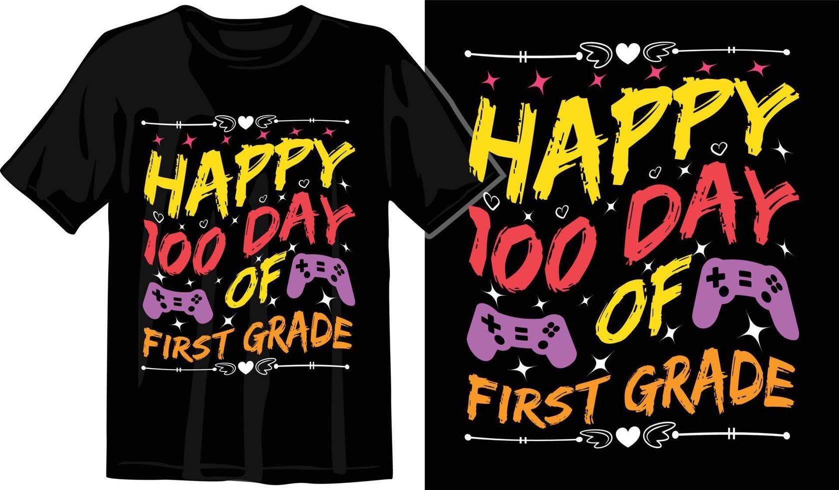 100th days of school, hundred days t shirt design, 100th days celebration t shirt vector