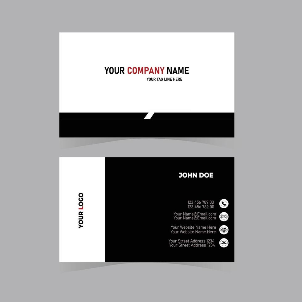 Modern Creative and Clean Business Card Template vector