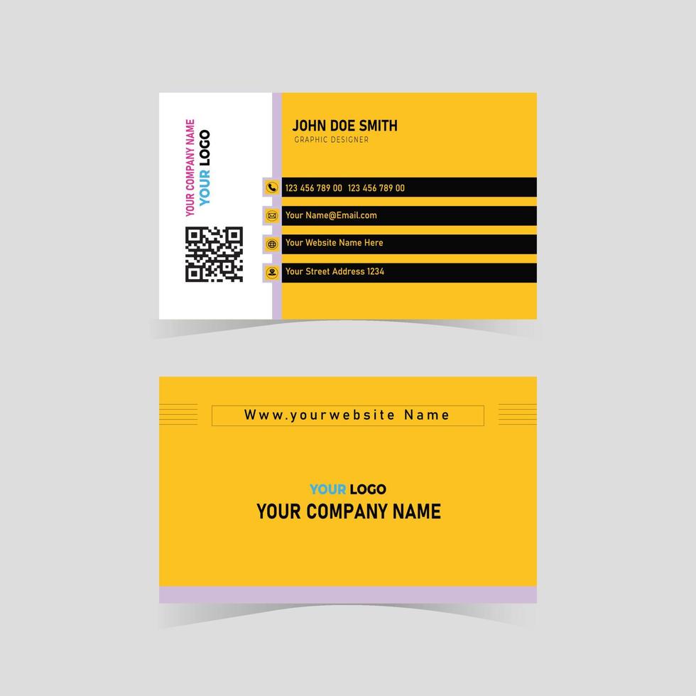 Modern Creative and Clean Business Card Template vector