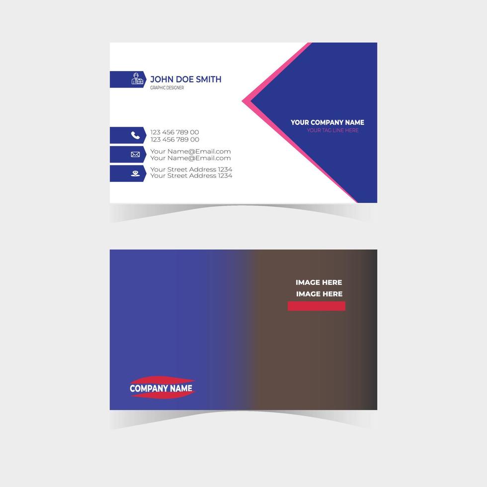 Business Card Design Template Redy For Print vector