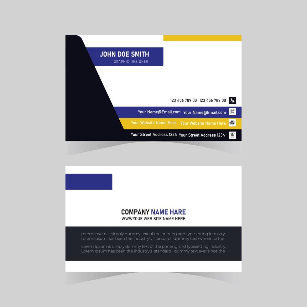 Business Card Design Template Redy For Print vector