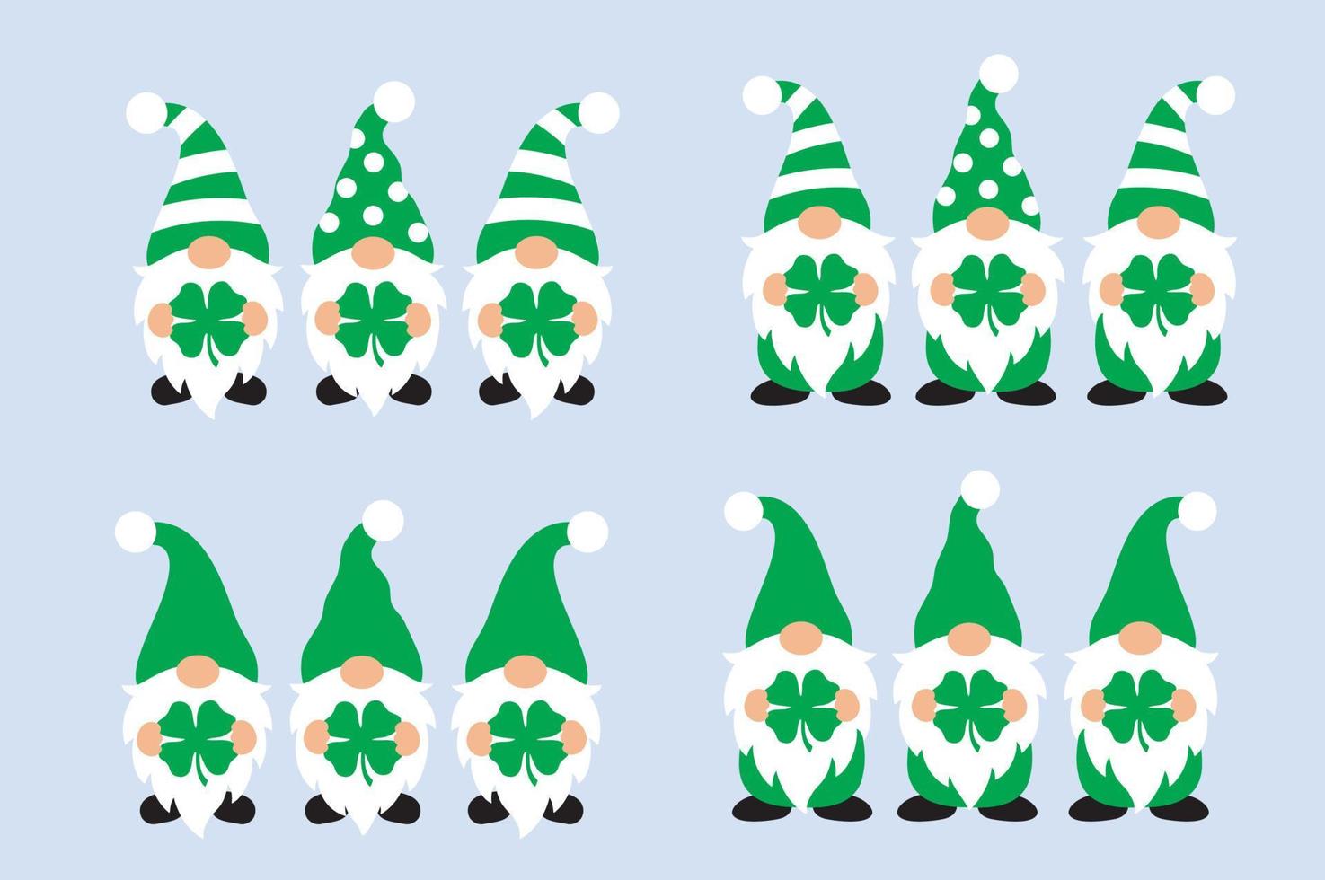 St Patrick's Gnomes SVG, Saint Patrick's Gnome SVG, Gnome SVG, St Patrick's Day Svg, Gnome Cut File, Gnome Clipart, Clipart, Irish Svg, Png, Eps, Dxf. vector