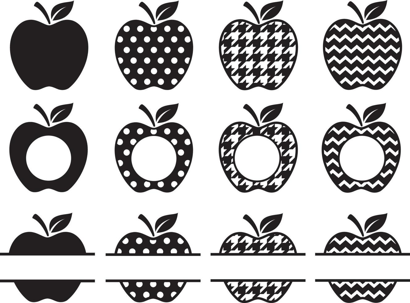 manzana nombre marco svg manojo, manzana svg, manzana clipart, manzana monograma svg, profesor svg, colegio svg, cortar archivo, cricut, silueta vector