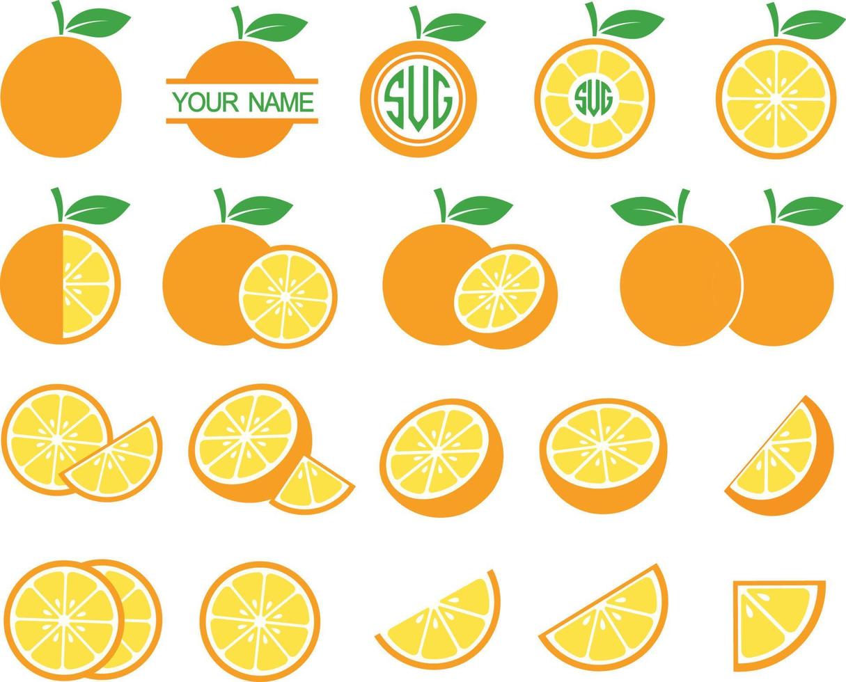 Orange Slice Svg, Orange Fruit SVG Vector, Mandarin Orange Svg, Orange Wedge Svg, Lemon Fruit Svg, Orange Cut File vector