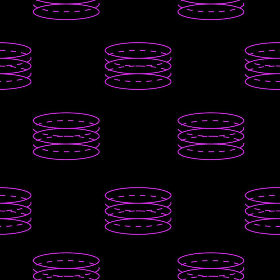 Rave psychedelic seamless pattern. Trippy background with surreal element. 90s style acid rave pattern vector
