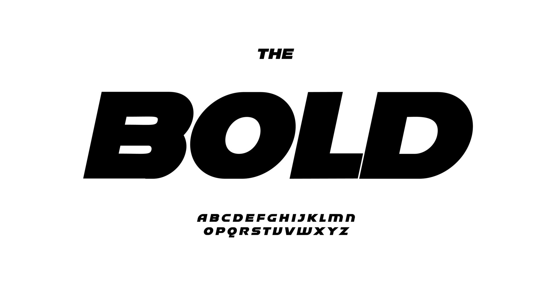 Bold sport alphabet fat italic letters big fat font for concise logo