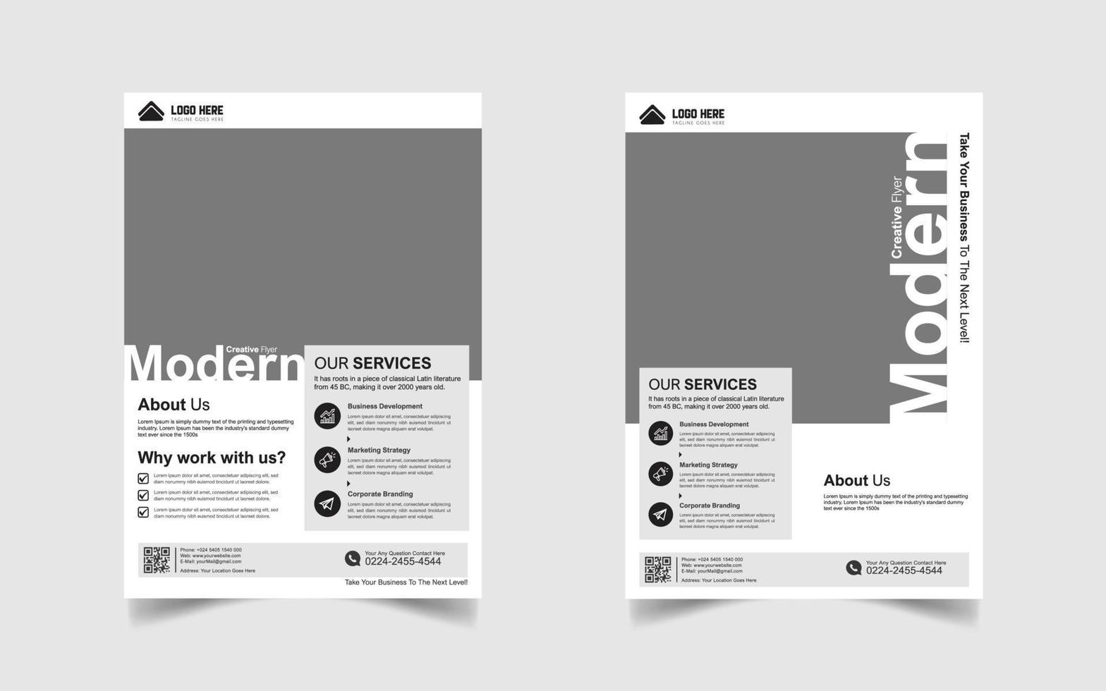 Creative marketing agency corporate business company flyer design ...