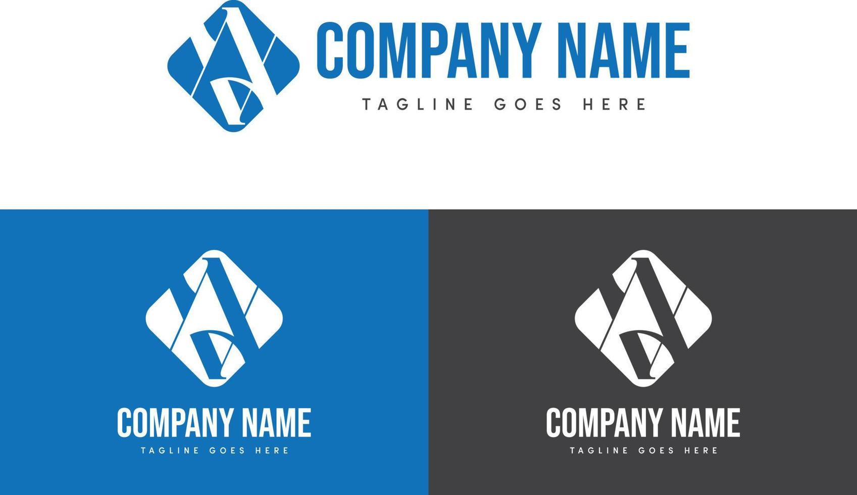 Branding identity corporate a logo vector design template