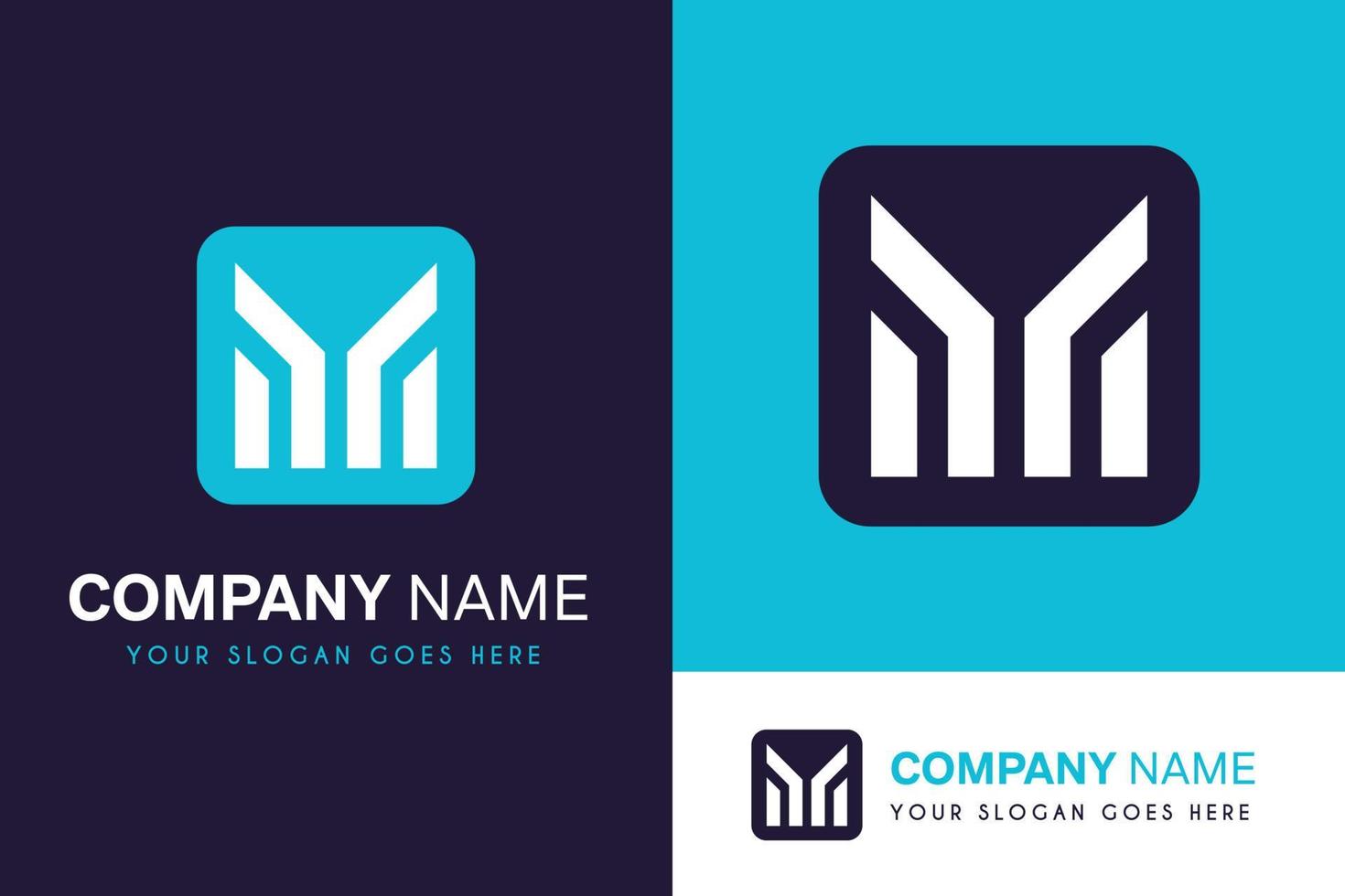 Branding identity corporate a logo vector design template