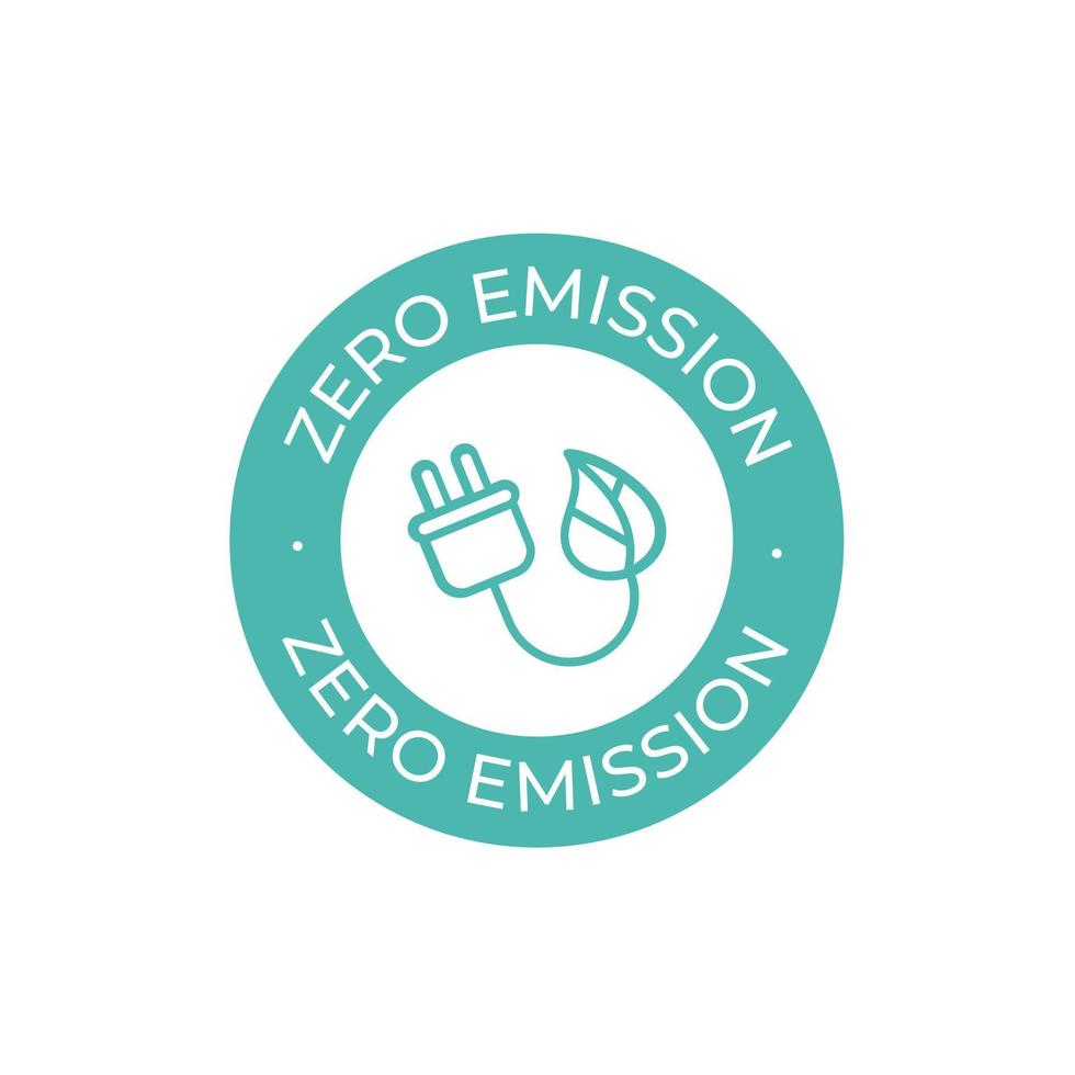 Zero Emission vector icon. Simple element illustration