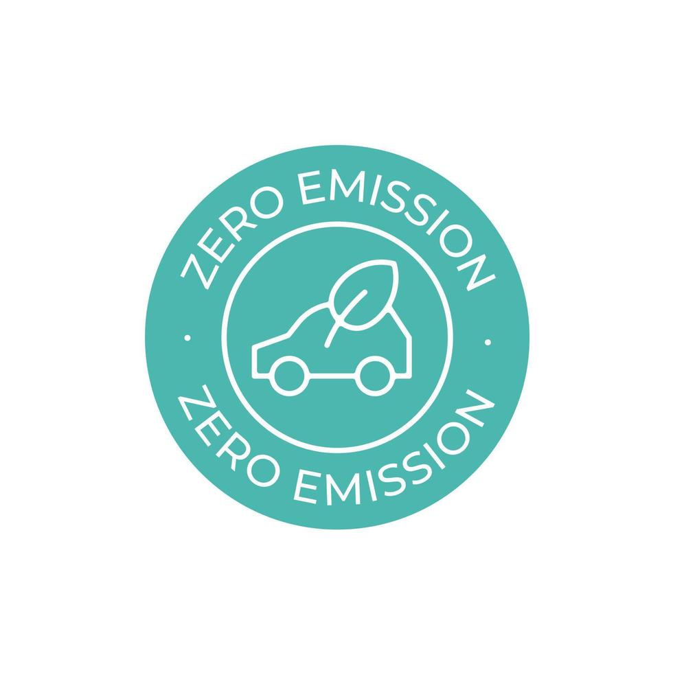 Zero Emission vector icon. Simple element illustration