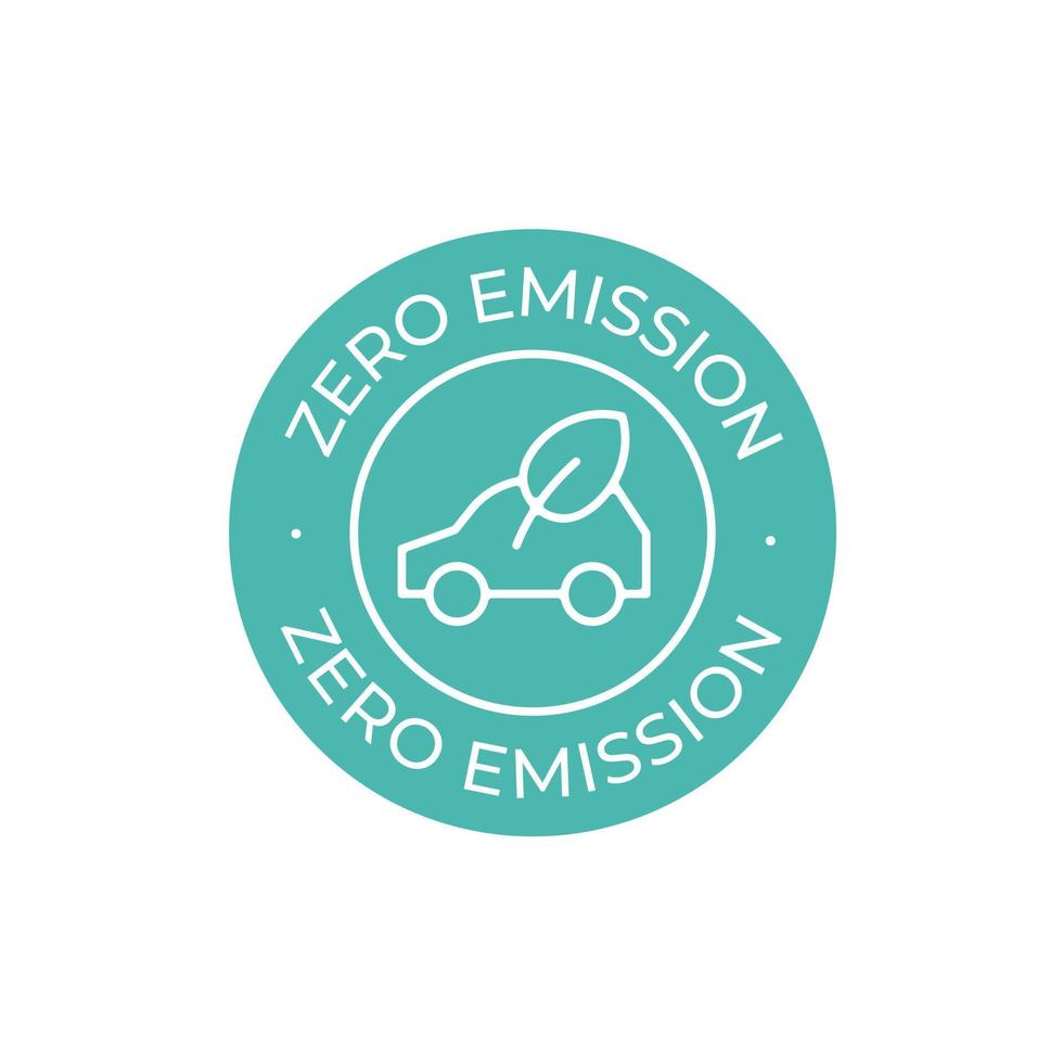 Zero Emission vector icon. Simple element illustration