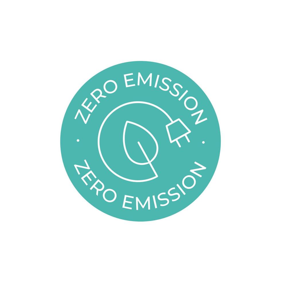 Zero Emission vector icon. Simple element.