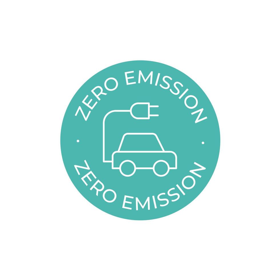 Zero Emission vector icon. Simple element illustration