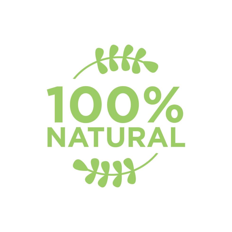 100 natural vector logo diseño