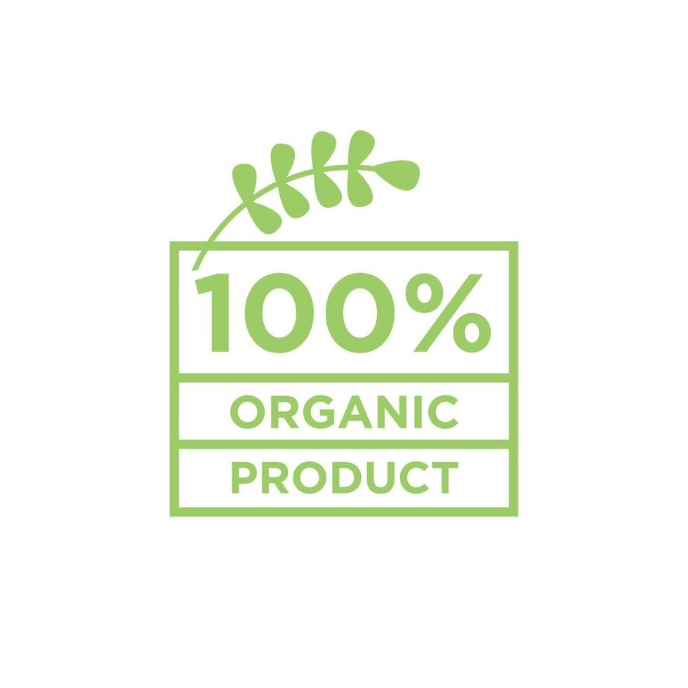 100 organic product vector logo design