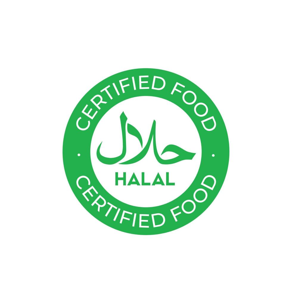 Halal vector circle simple icon
