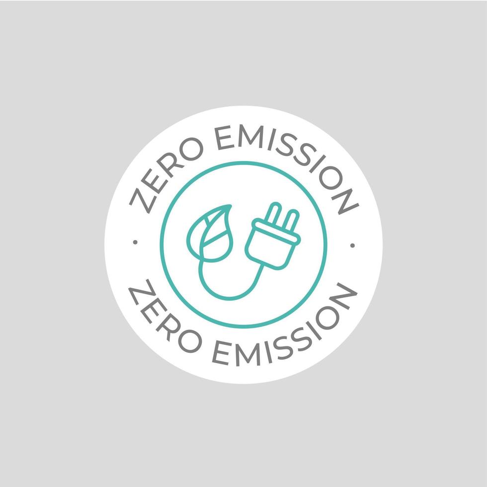 Zero Emission vector icon. Simple element illustration