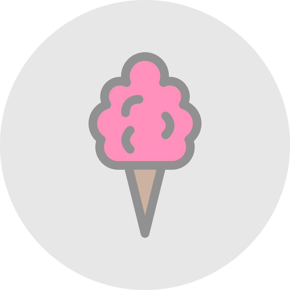 Cotton Candy Vector Icon Design