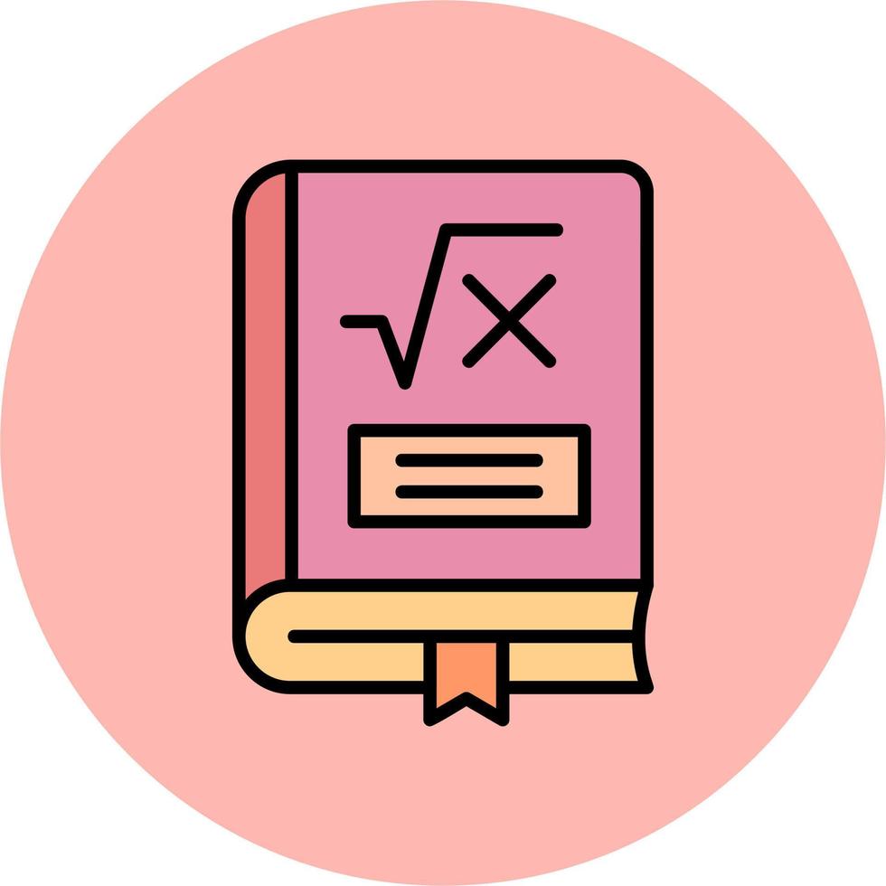 Maths Book Vector Icon