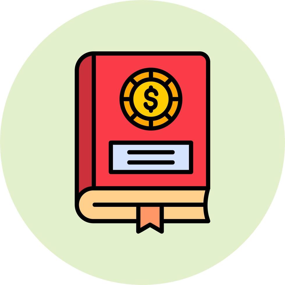 Financial Book Vector Icon