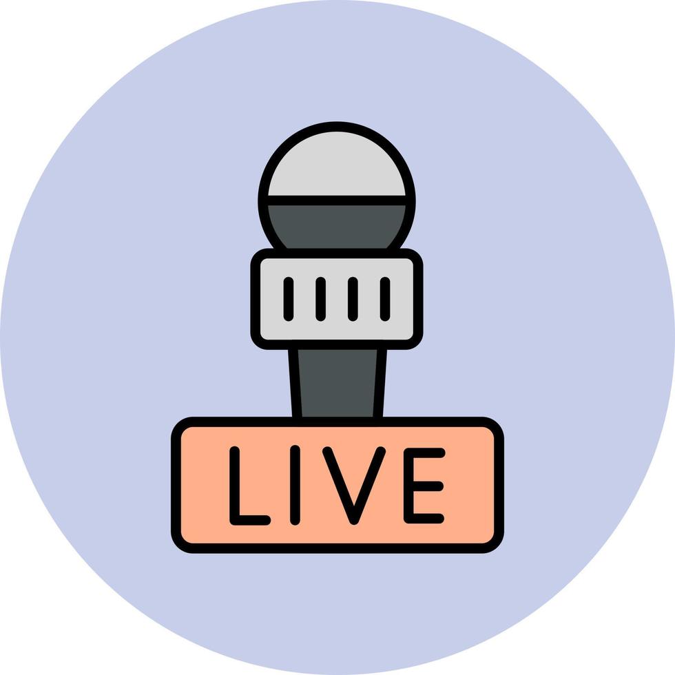 Live Vector Icon