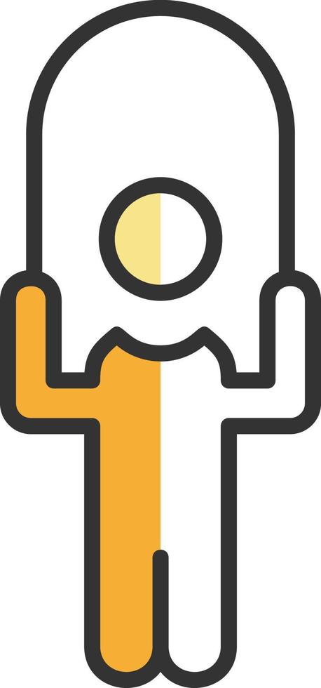 Person skipping rope Vector Icon Design