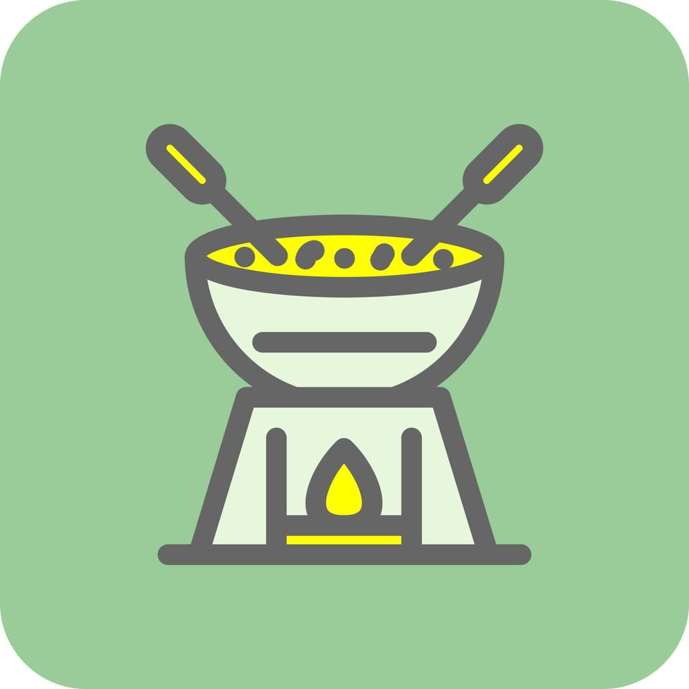 diseño de icono de vector de fondue