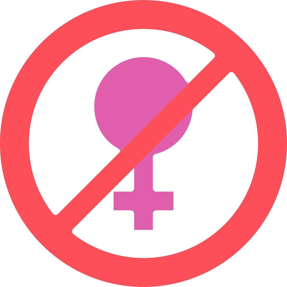 Stop violence Against Women Vector Icon