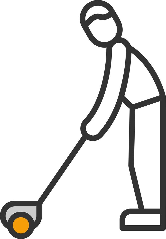 Golf Player Vector Icon Design