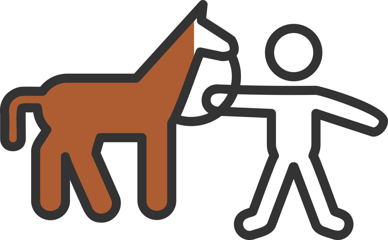 Horse Rider Vector Icon Design