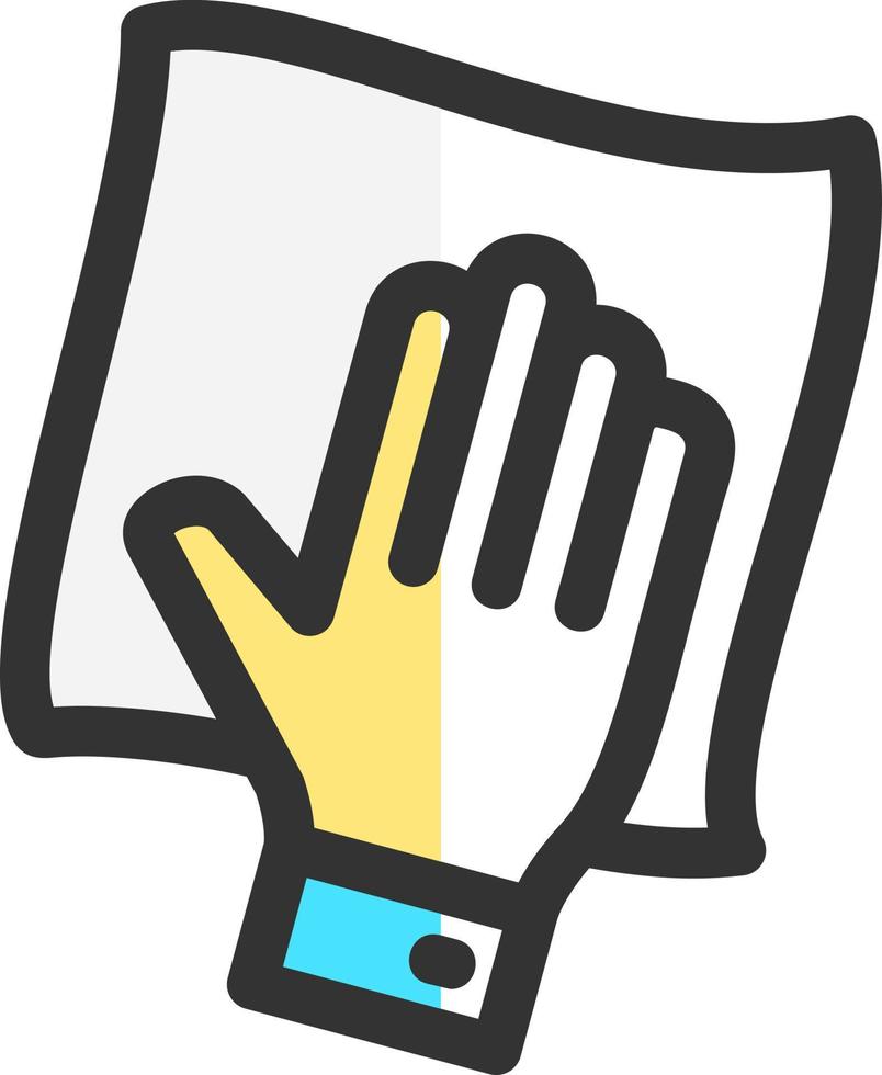 Wipe with Hand Vector Icon Design