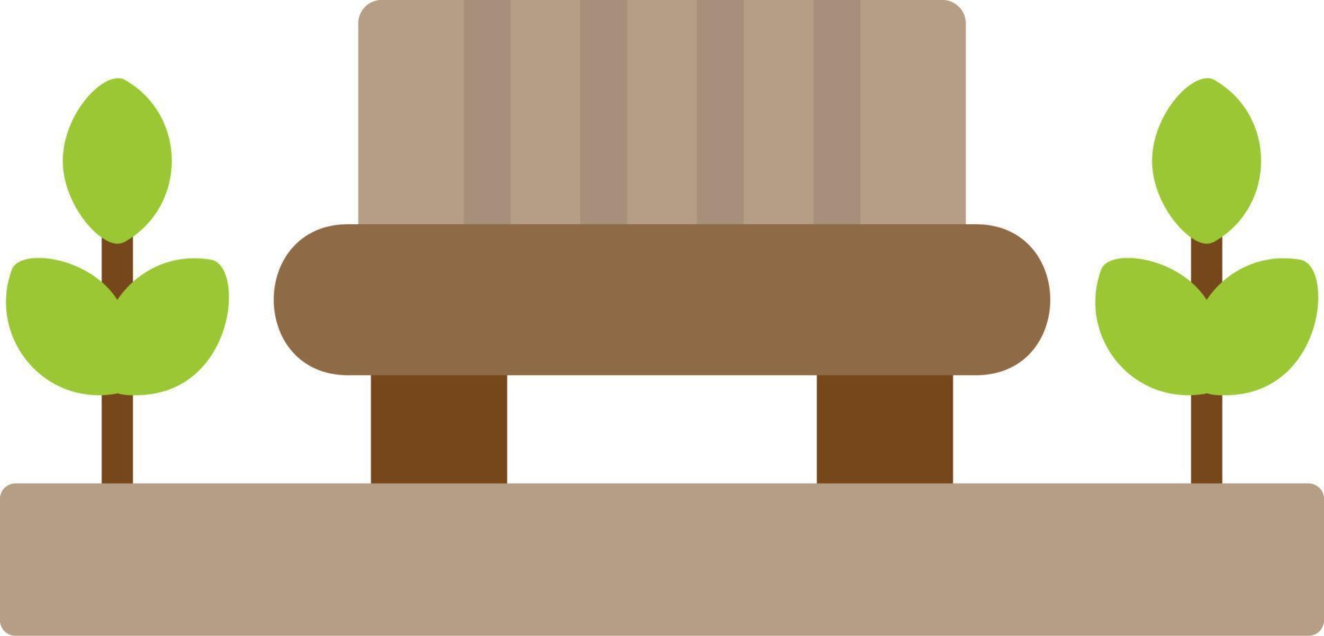Park Bench Vector Icon