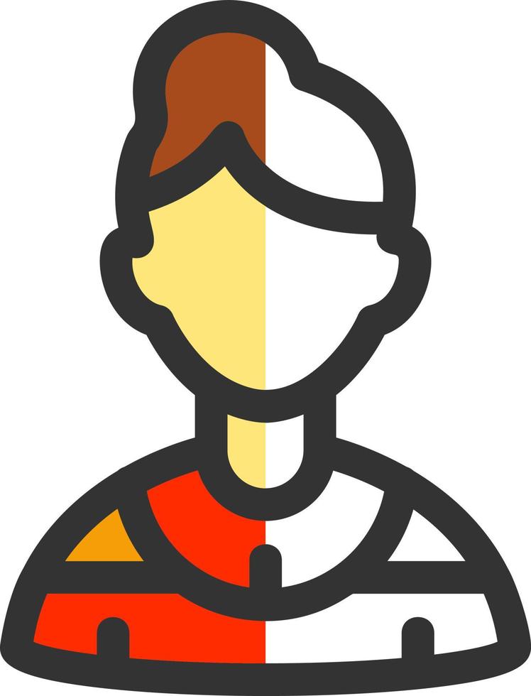 Young Lady Vector Icon Design
