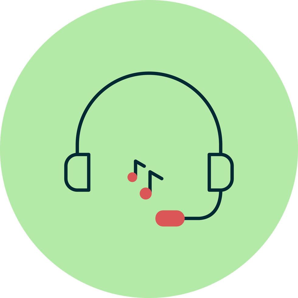 icono de vector de auriculares