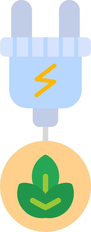 icono de vector de energía verde