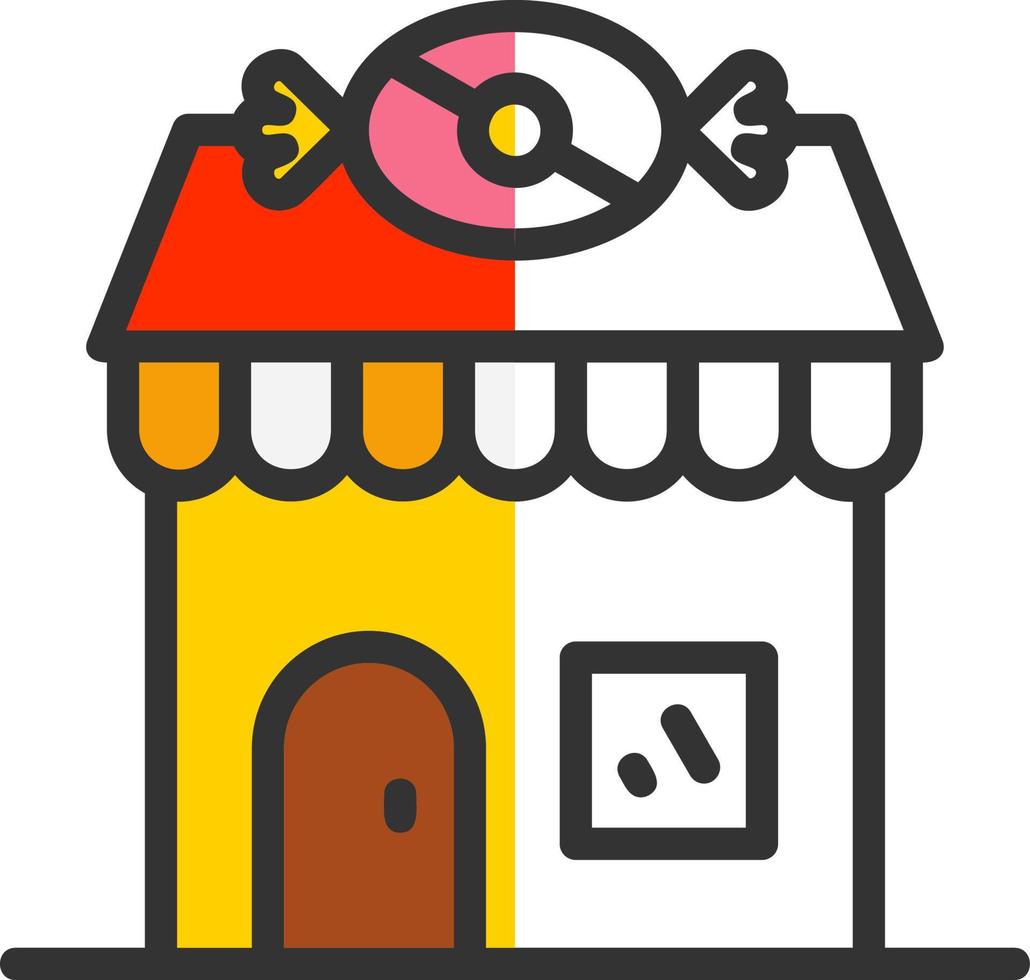 Candy Shop Vector Icon Design