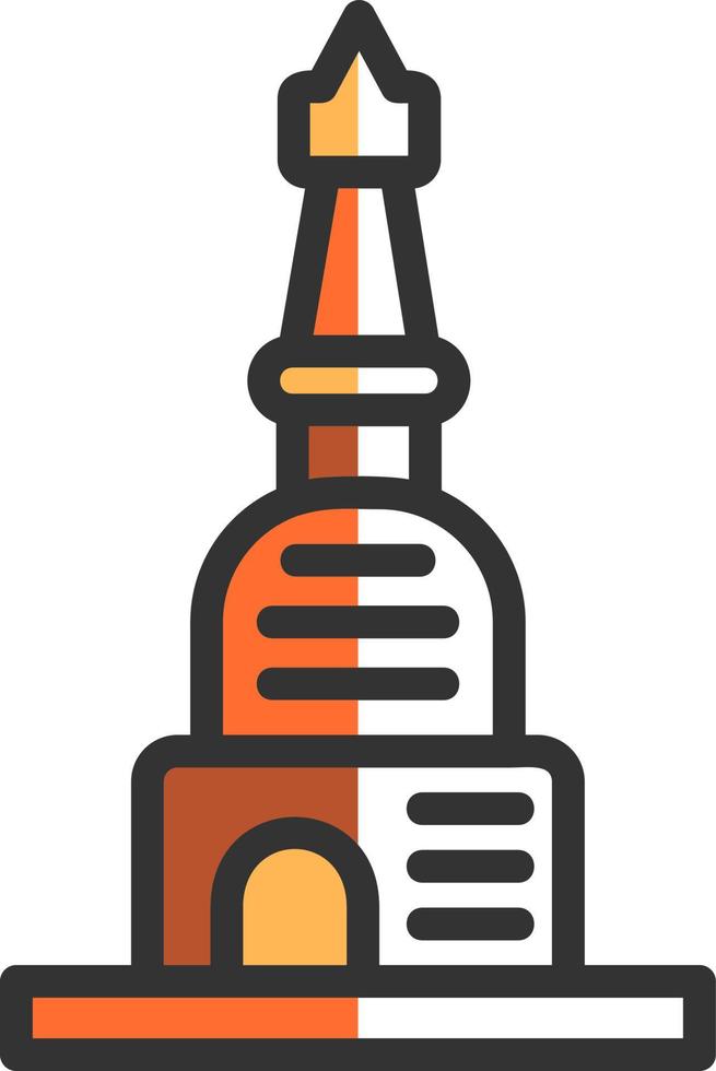Stupa Vector Icon Design