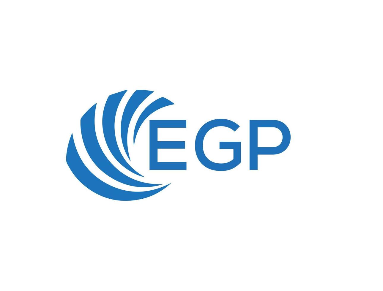 EGP letter logo design on white background. EGP creative circle letter logo concept. EGP letter design. vector