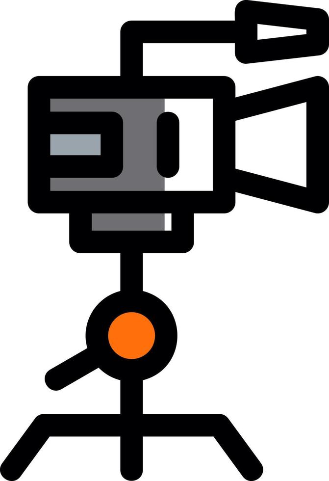 Camera Tripod Vector Icon Design