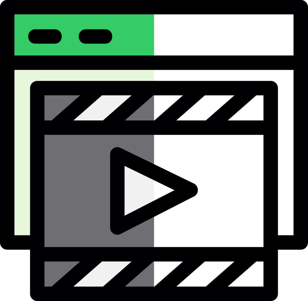 Film Advertising Vector Icon Design