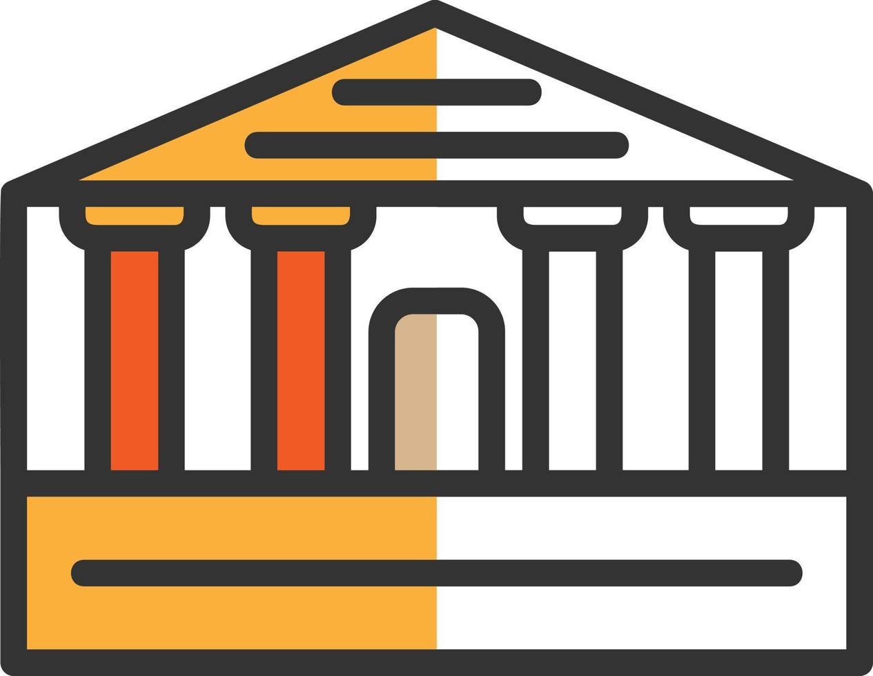 Parthenon Vector Icon Design