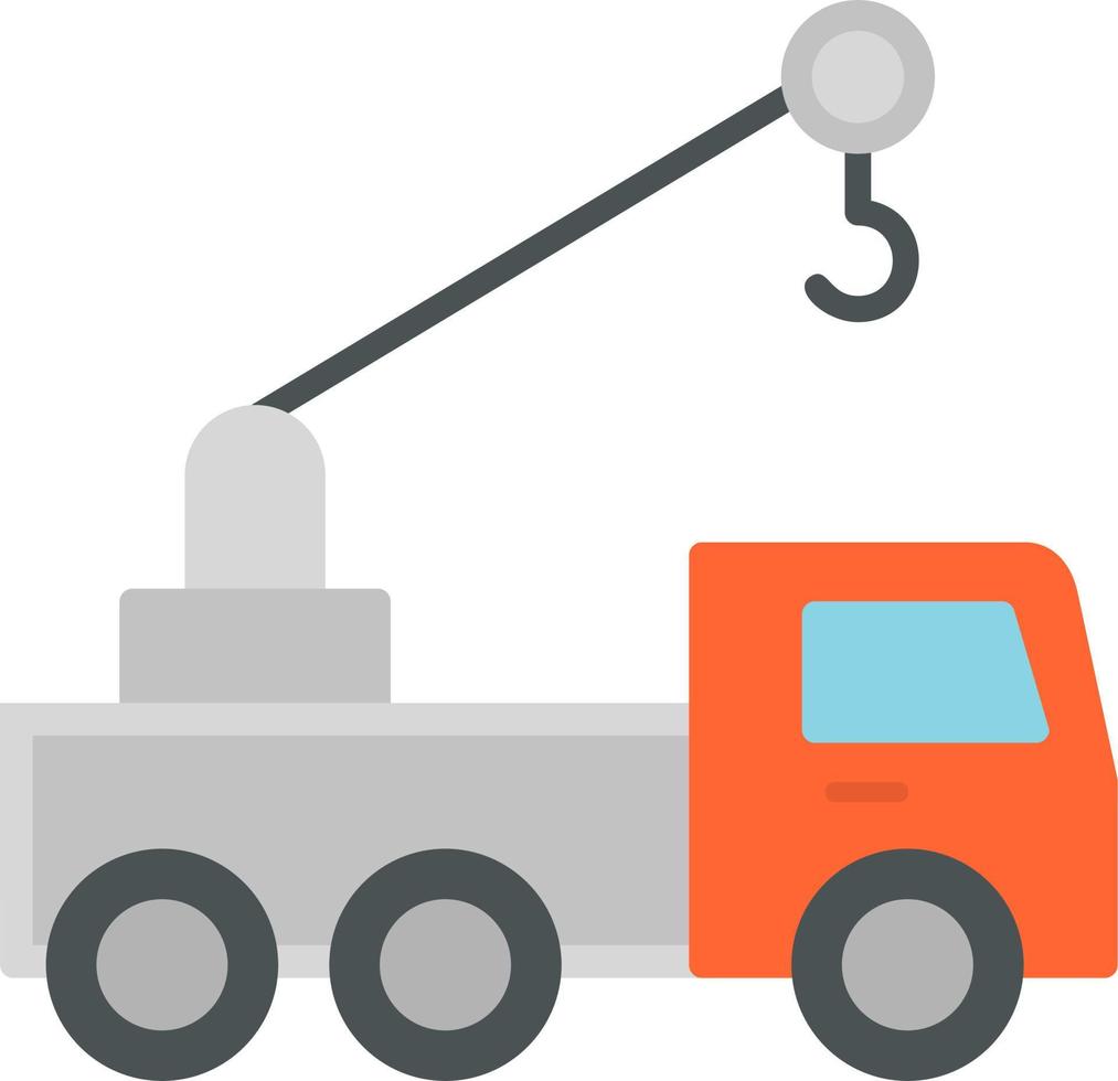 Lifting Crane Truck Vector Icon