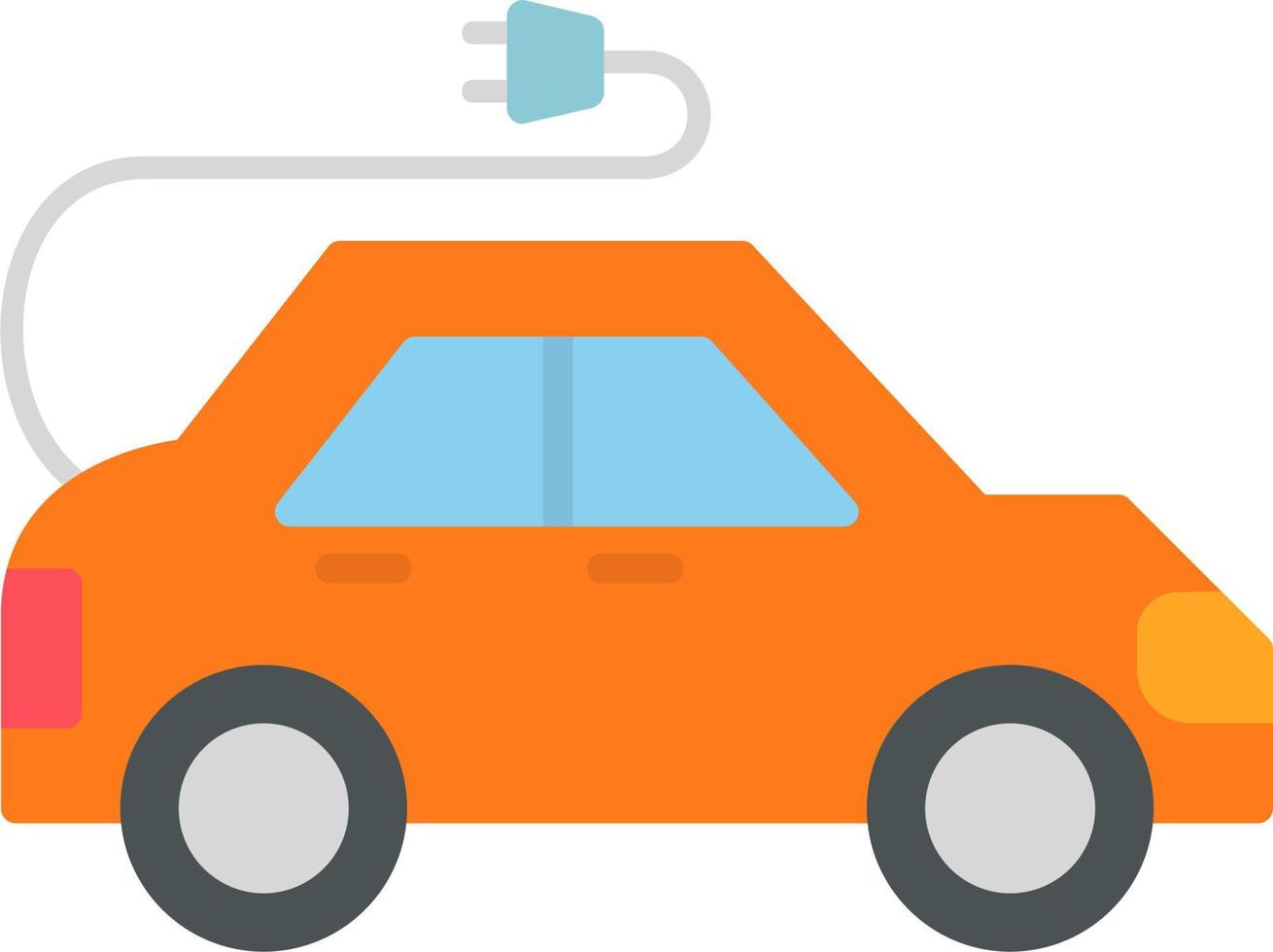 Electric Car Vector Icon