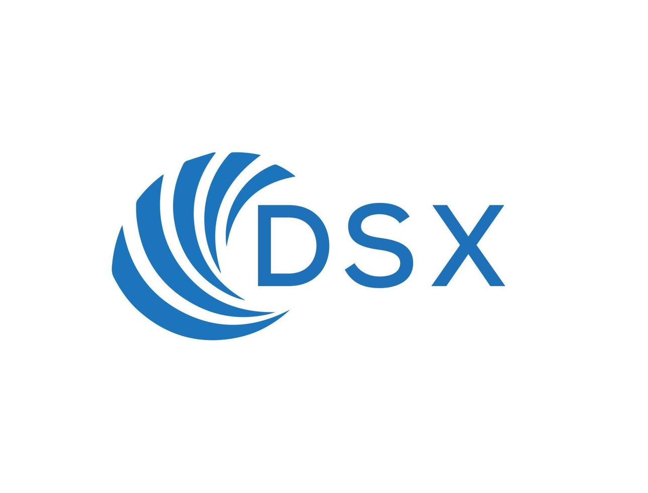 dsx letra logo diseño en blanco antecedentes. dsx creativo circulo letra logo concepto. dsx letra diseño. vector