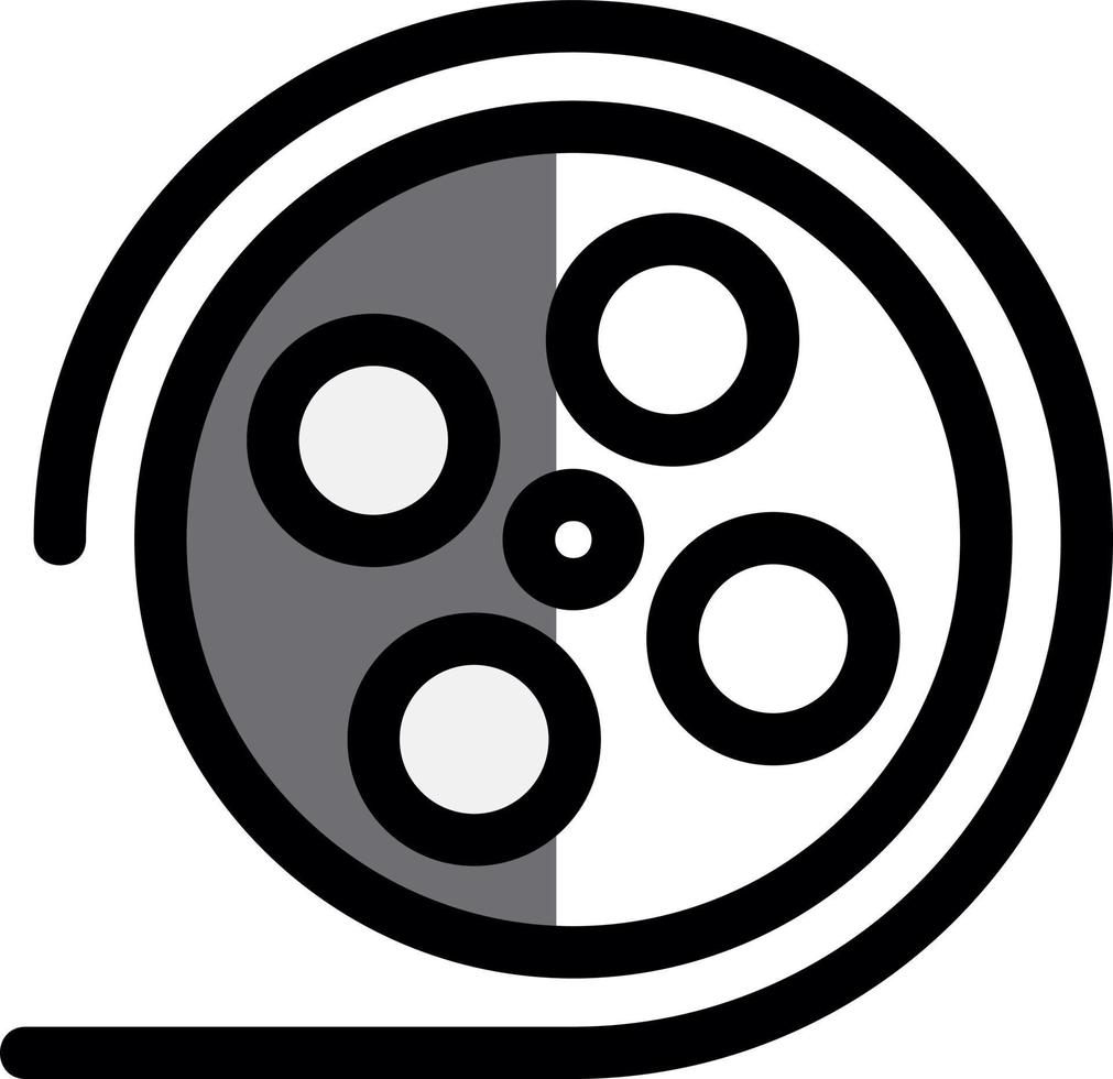 diseño de icono de vector de carrete de película